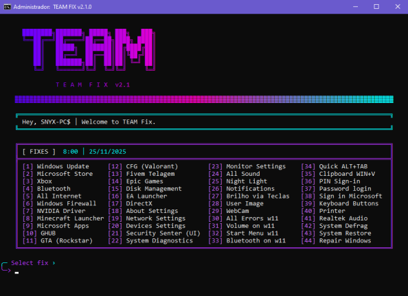 TeamFix Tool